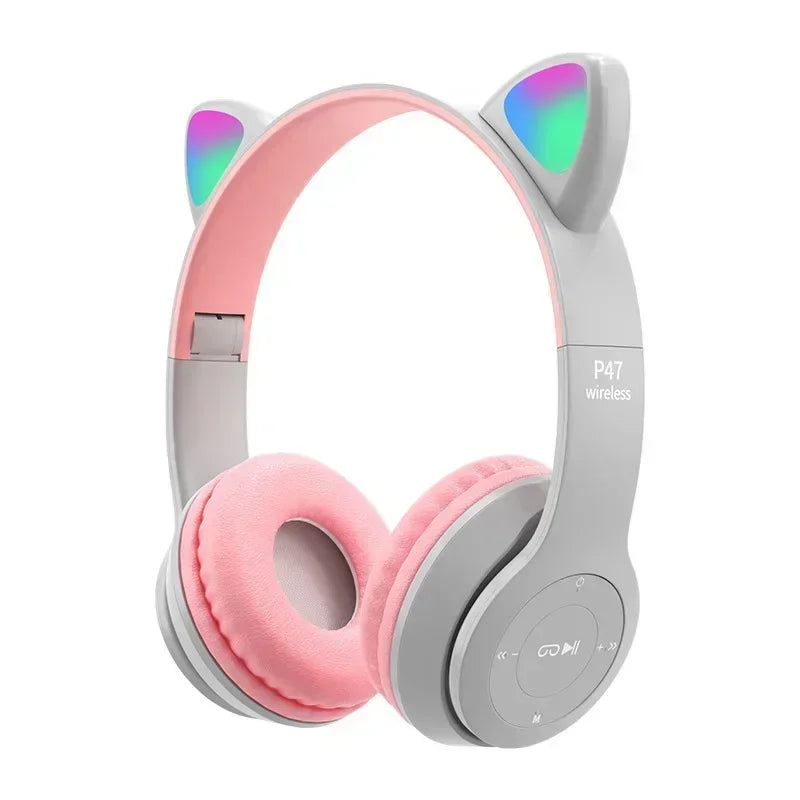 ✨Cat Ear LED Wireless Bluetooth Headphones✨