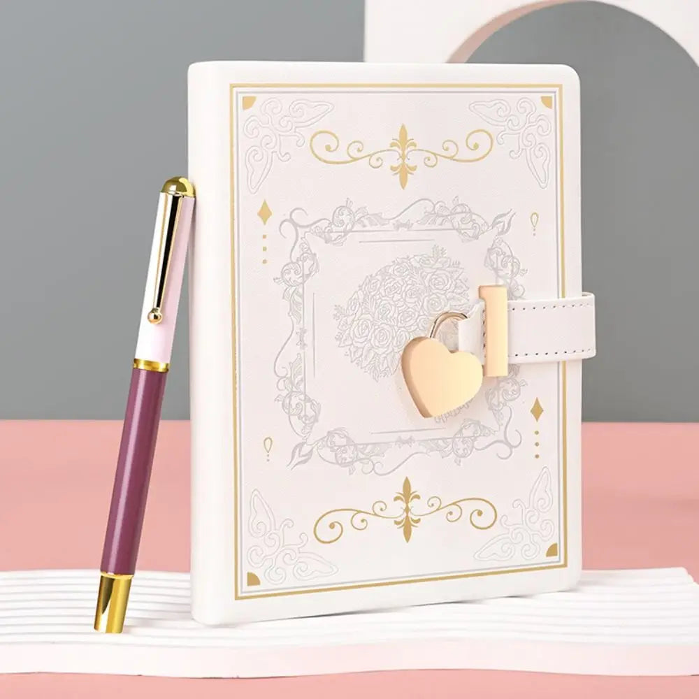 ✨Heart Lock PU Leather Journal✨