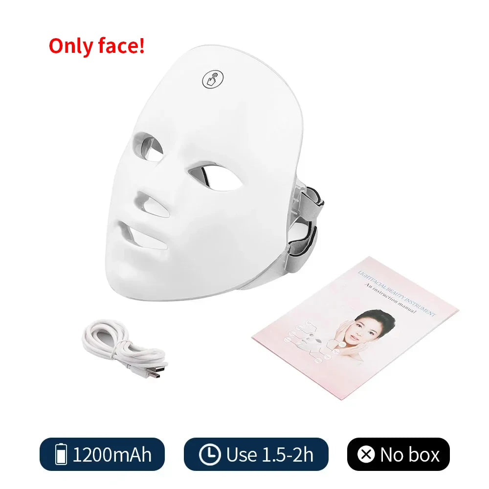 Wireless 7 Colors Pro LED Face and Neck Mask