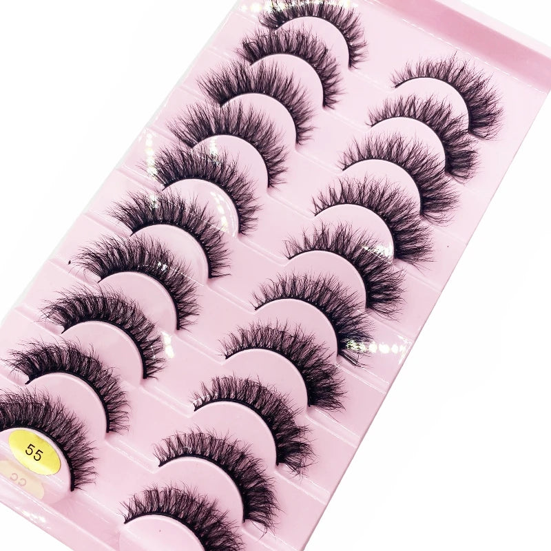 ✨ Cat Eye False Eyelashes (10 Pairs Set) ✨
