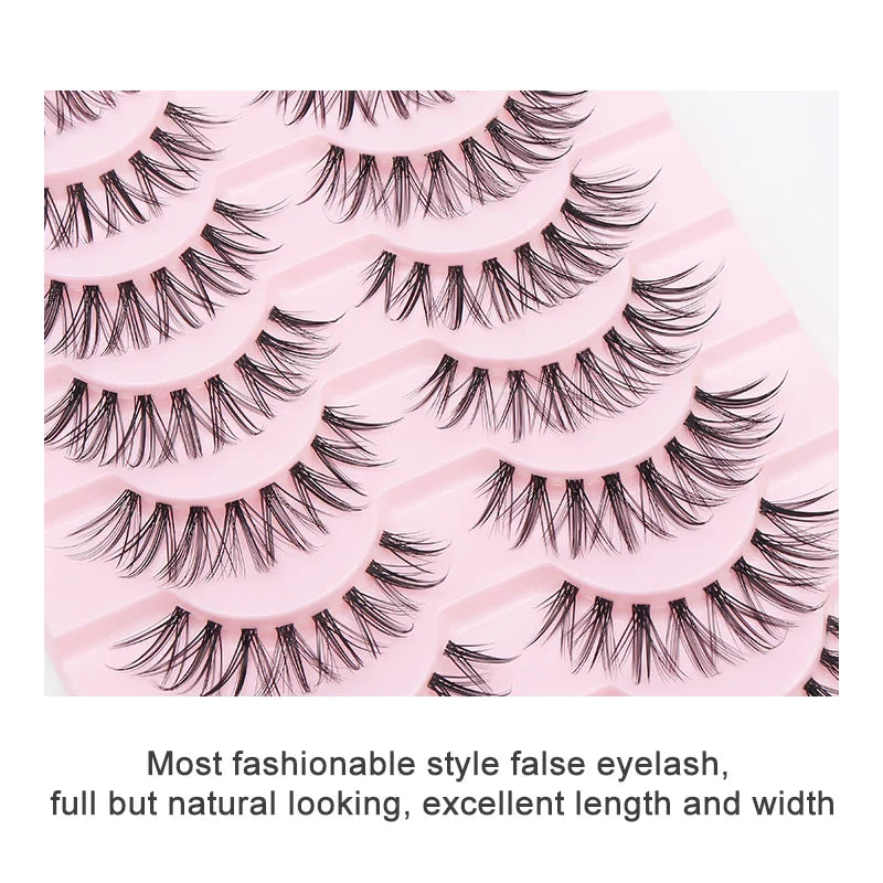 10 Pairs Cat Eye Lashes