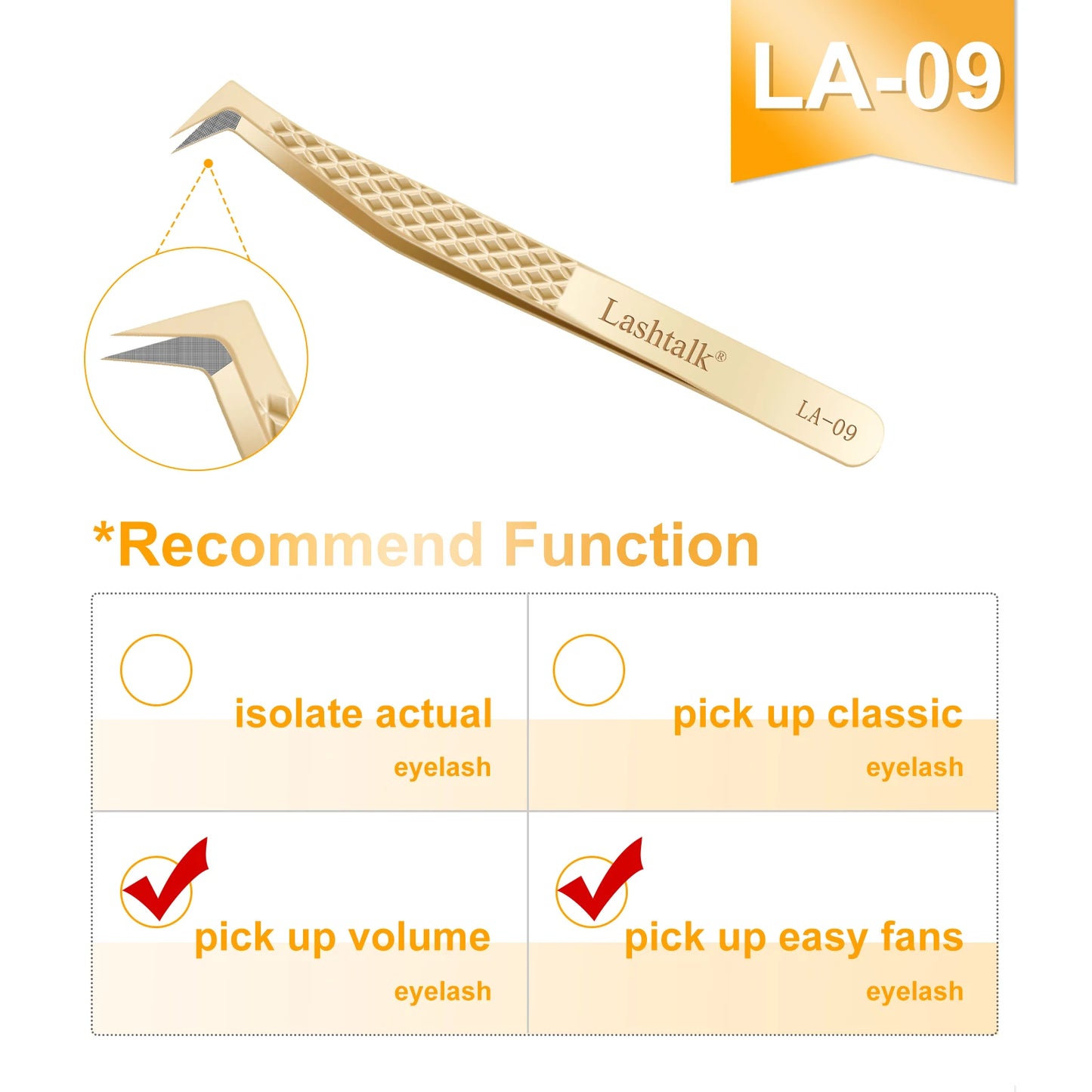 ✨ Golden Lash Extension Tweezers ✨