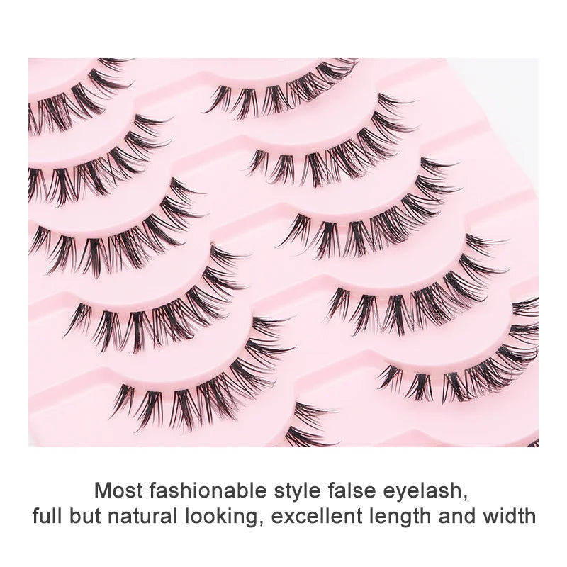 10 Pairs Cat Eye Lashes