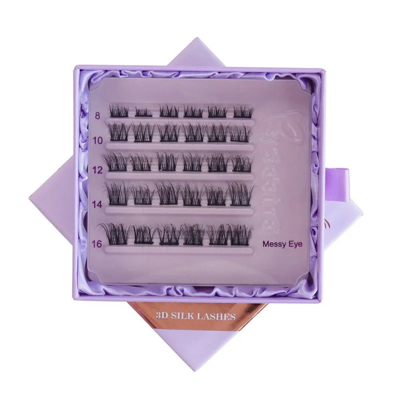 8-16mm Fluffy Silk False Eyelash Clusters