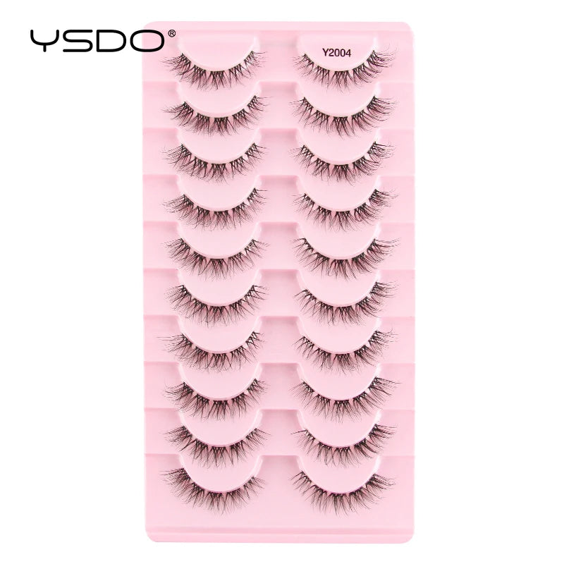 10 Pairs Wispy Strip Eyelashes