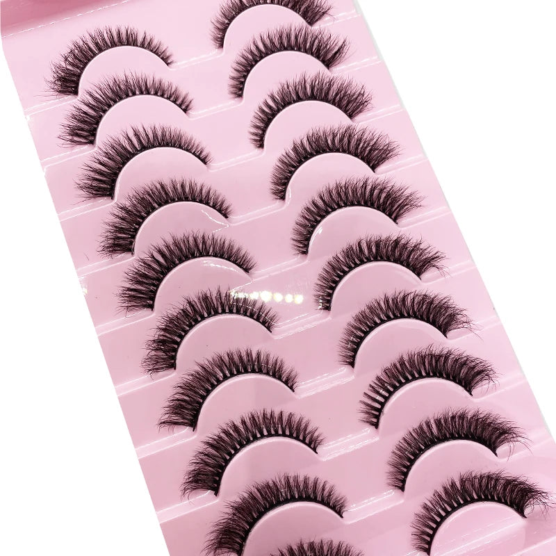 ✨ Cat Eye False Eyelashes (10 Pairs Set) ✨