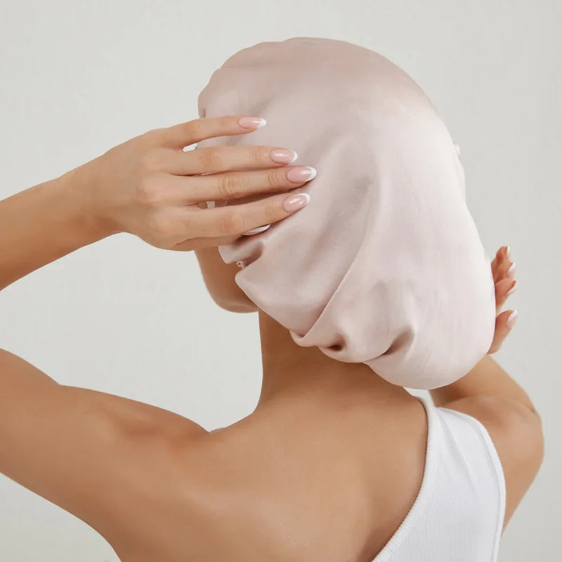 Adjustable 100% Mulberry Silk Bonnet