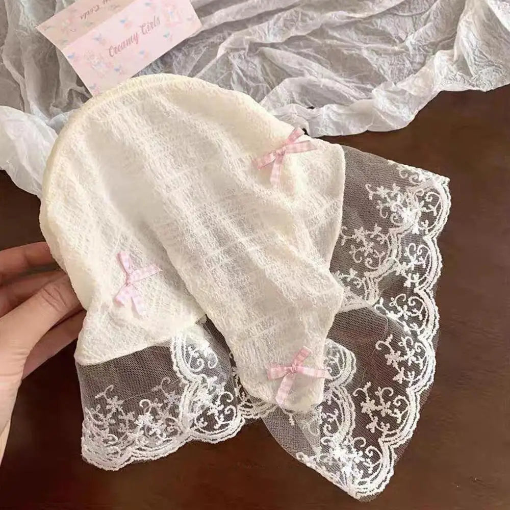 ✨Lace Bow Headscarf✨