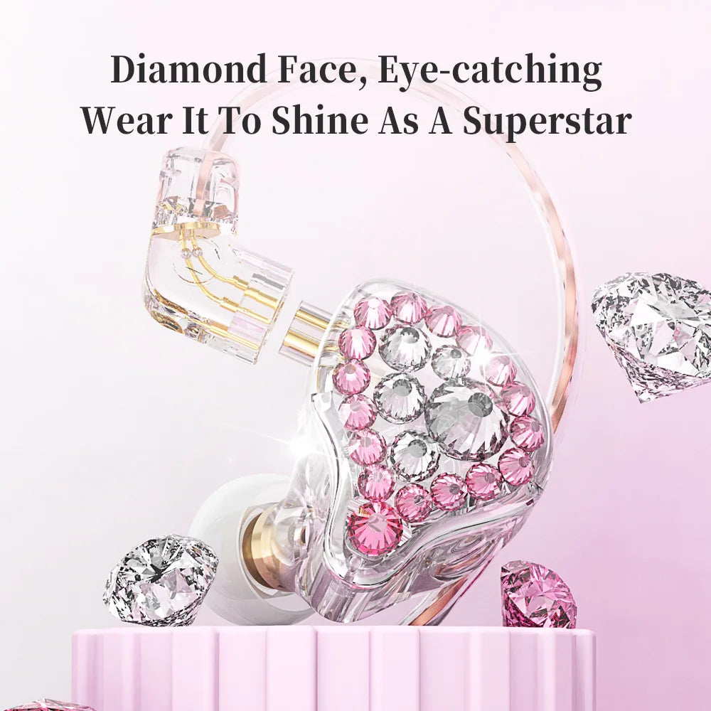 ✨Diamond Wired Earphones (with or w/o mic option)✨