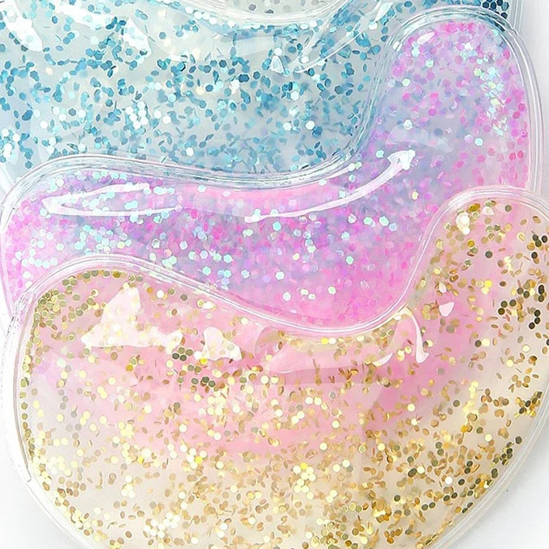 Reusable Glitter Gel Undereye Pads