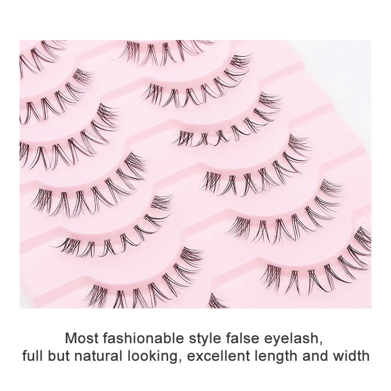 10 Pairs Cat Eye Lashes