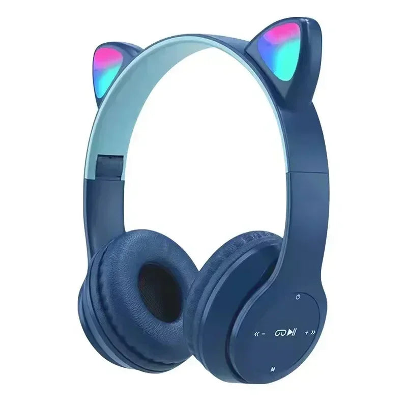 ✨Cat Ear LED Wireless Bluetooth Headphones✨