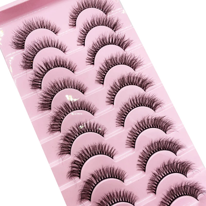 ✨ Cat Eye False Eyelashes (10 Pairs Set) ✨