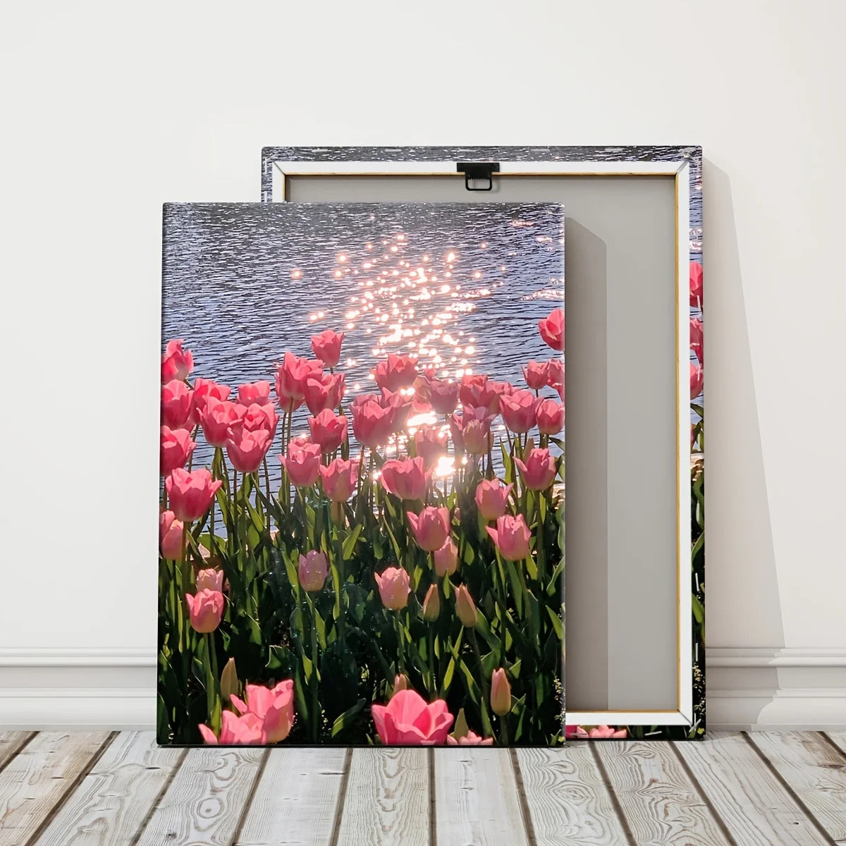✨Pink Tulip Lake Canvas Print✨