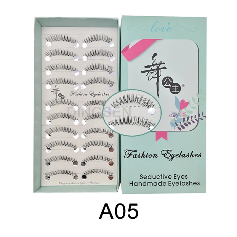 10 Pairs Cat Eye Lashes