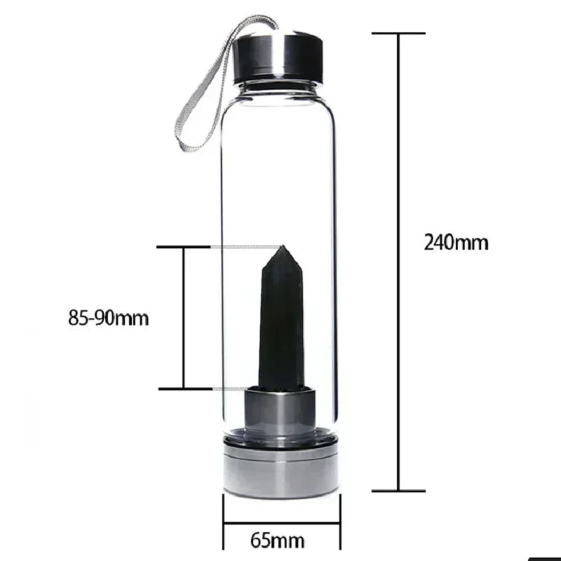 ✨Magic Energy Crystal Glass Water Bottle✨