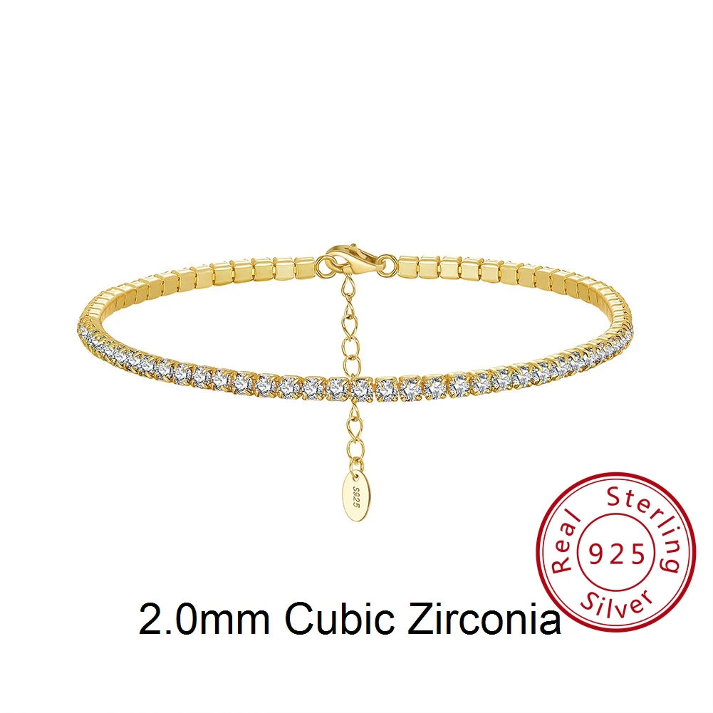 β¨ Sterling Silver Tennis Bracelet β¨