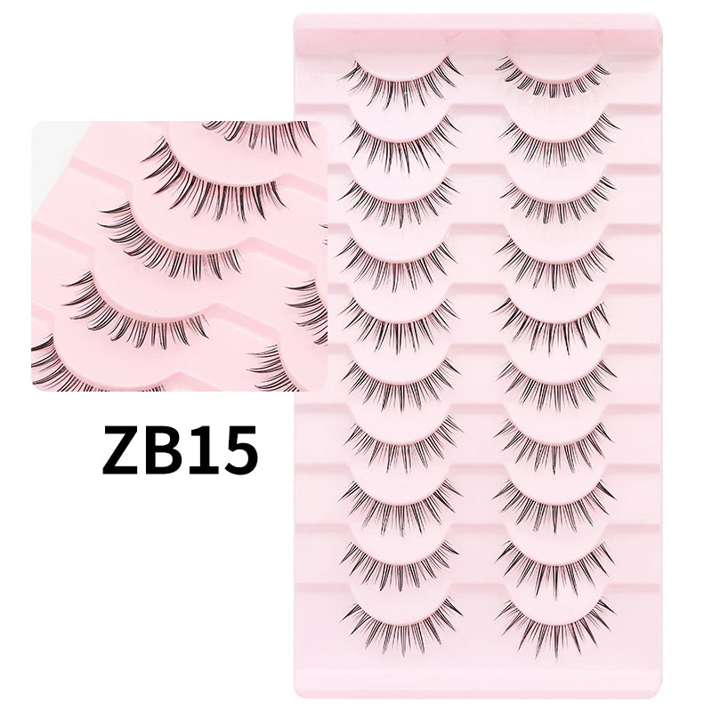 10 Pairs Cat Eye Lashes