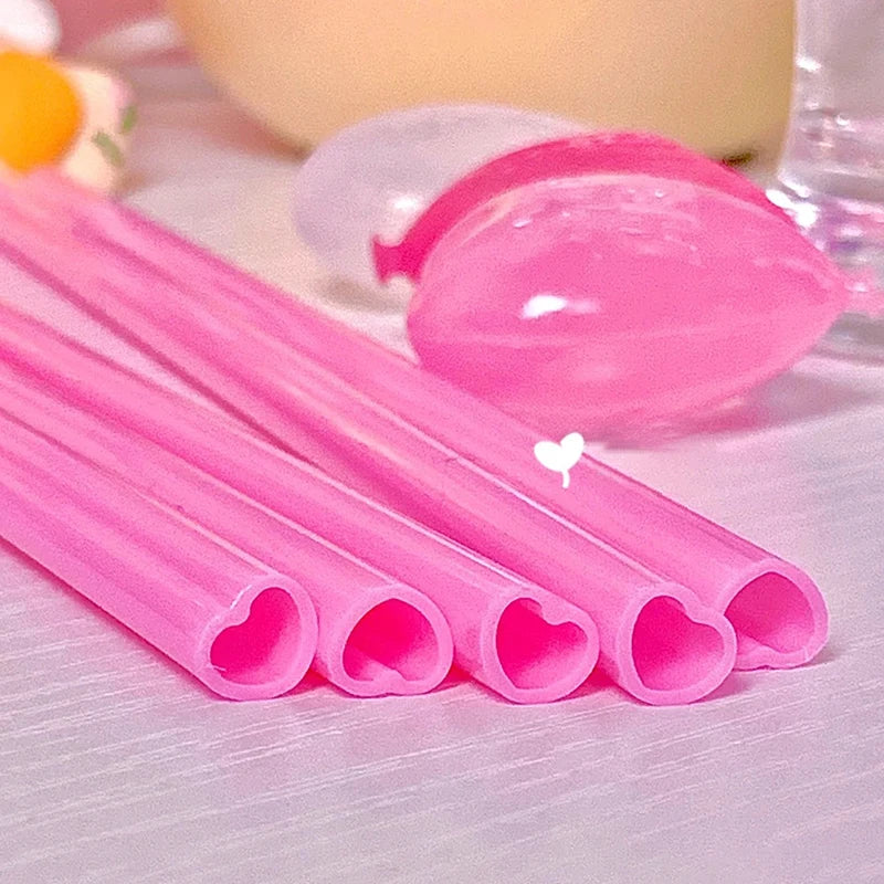 ✨Pink Heart Party Straws✨