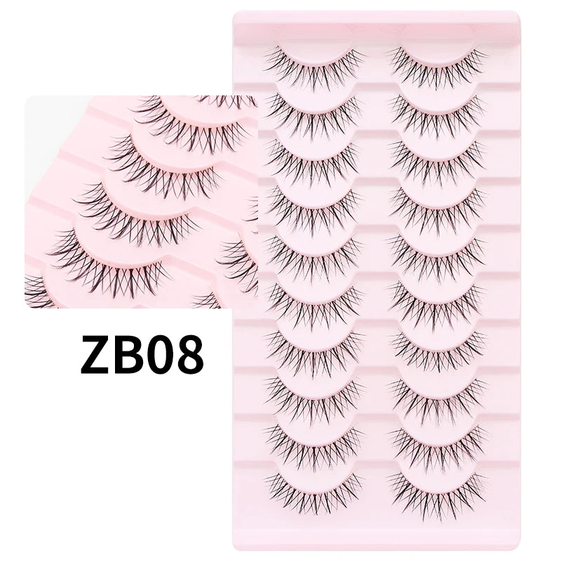 10 Pairs Cat Eye Lashes