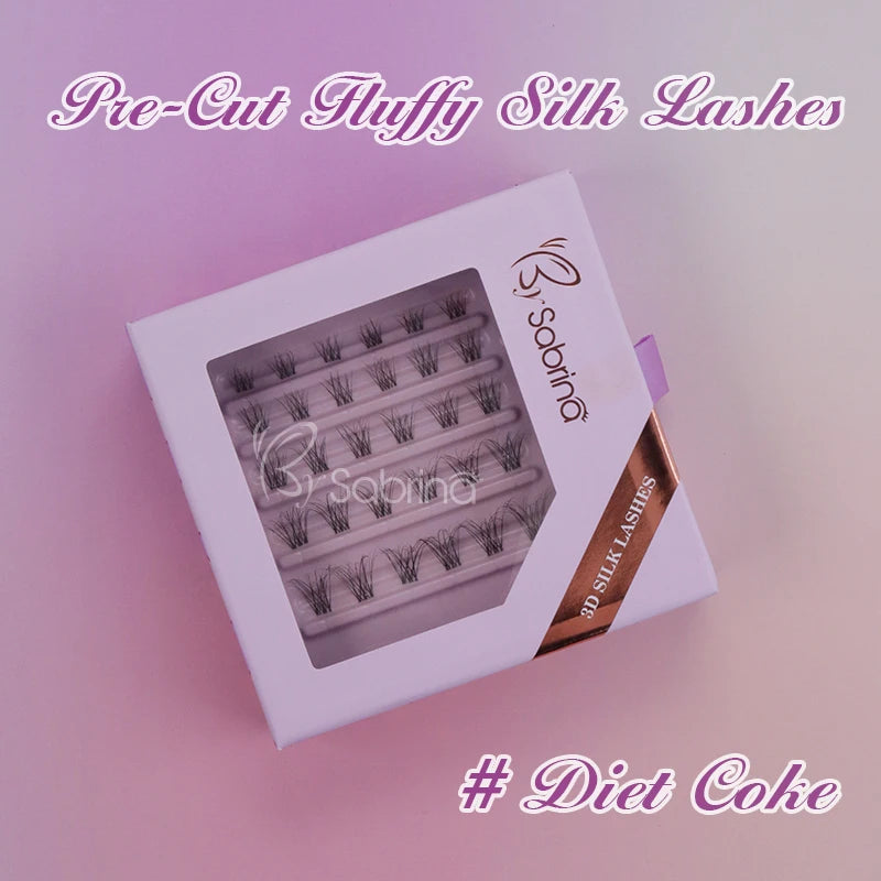 8-16mm Fluffy Silk False Eyelash Clusters