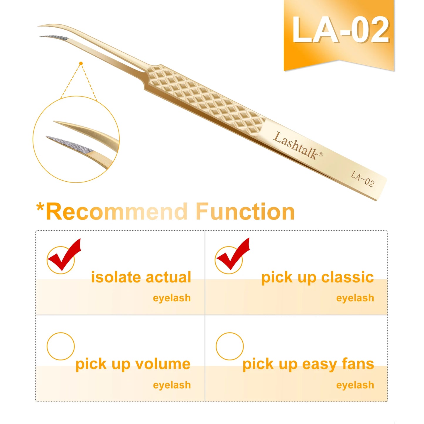 ✨ Golden Lash Extension Tweezers ✨