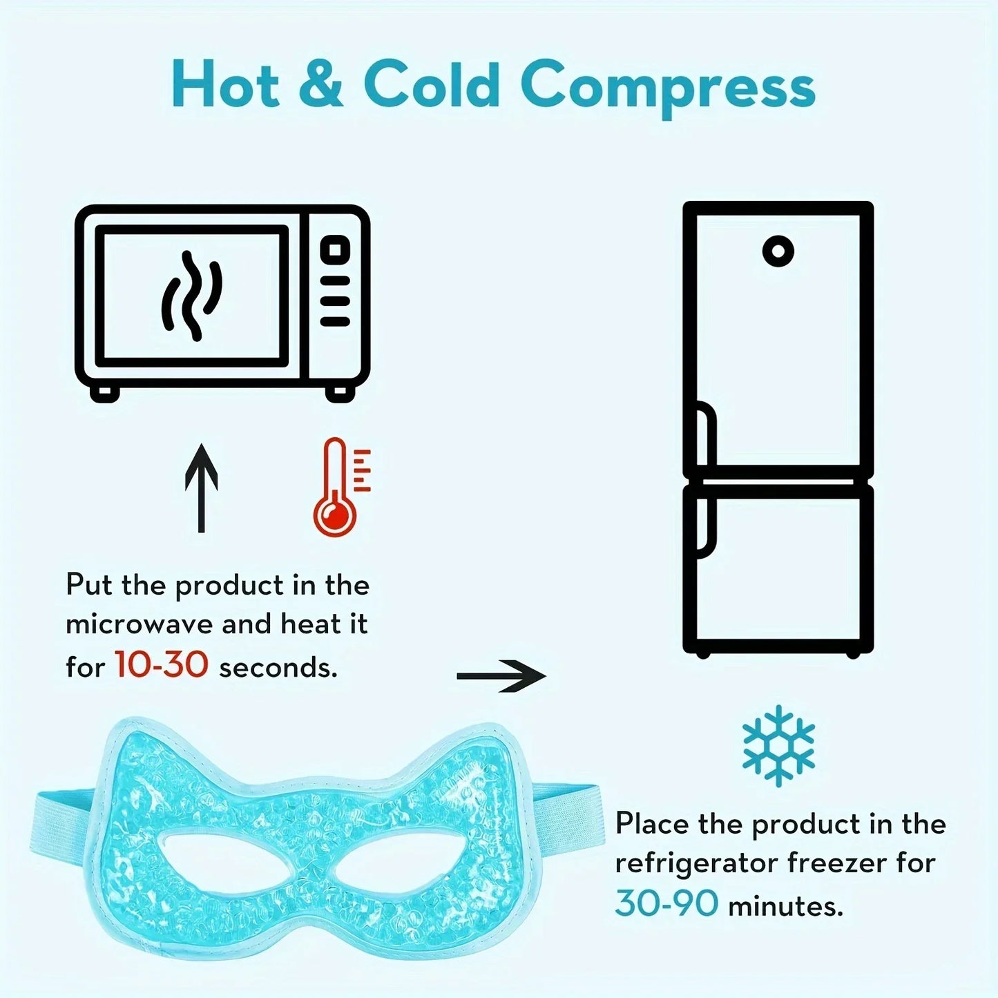 Cat Eye Cooling Reusable Mask