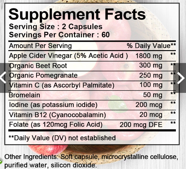 Apple Cider Vinegar Supplement