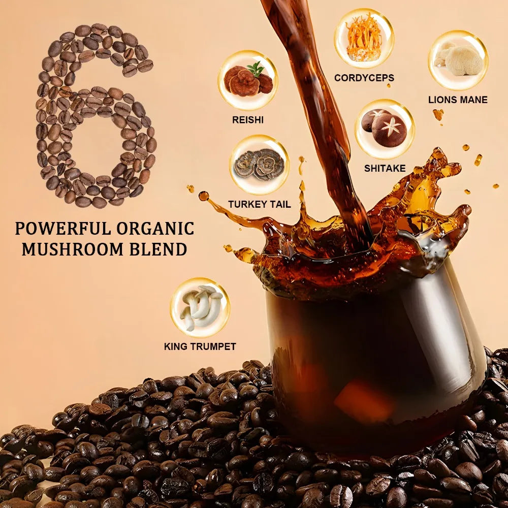 6-in-1 Mushroom Coffee Powder