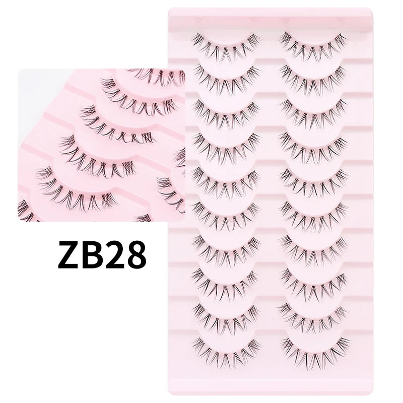 10 Pairs Cat Eye Lashes