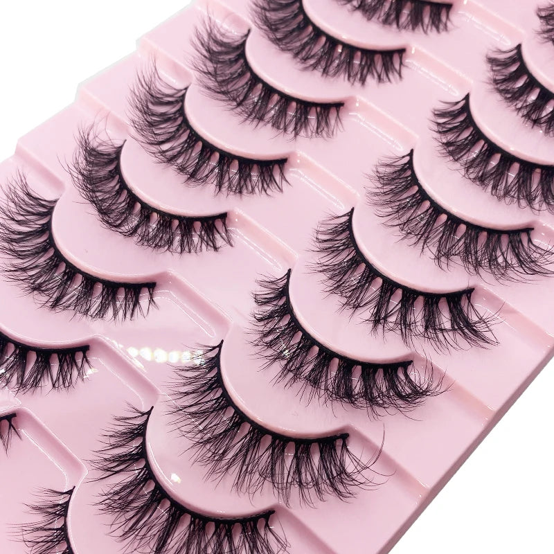 ✨ Cat Eye False Eyelashes (10 Pairs Set) ✨