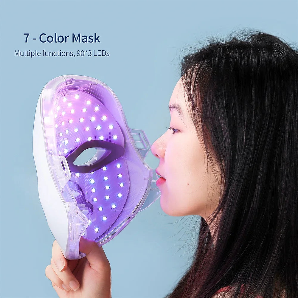 Wireless 7 Colors Pro LED Face and Neck Mask