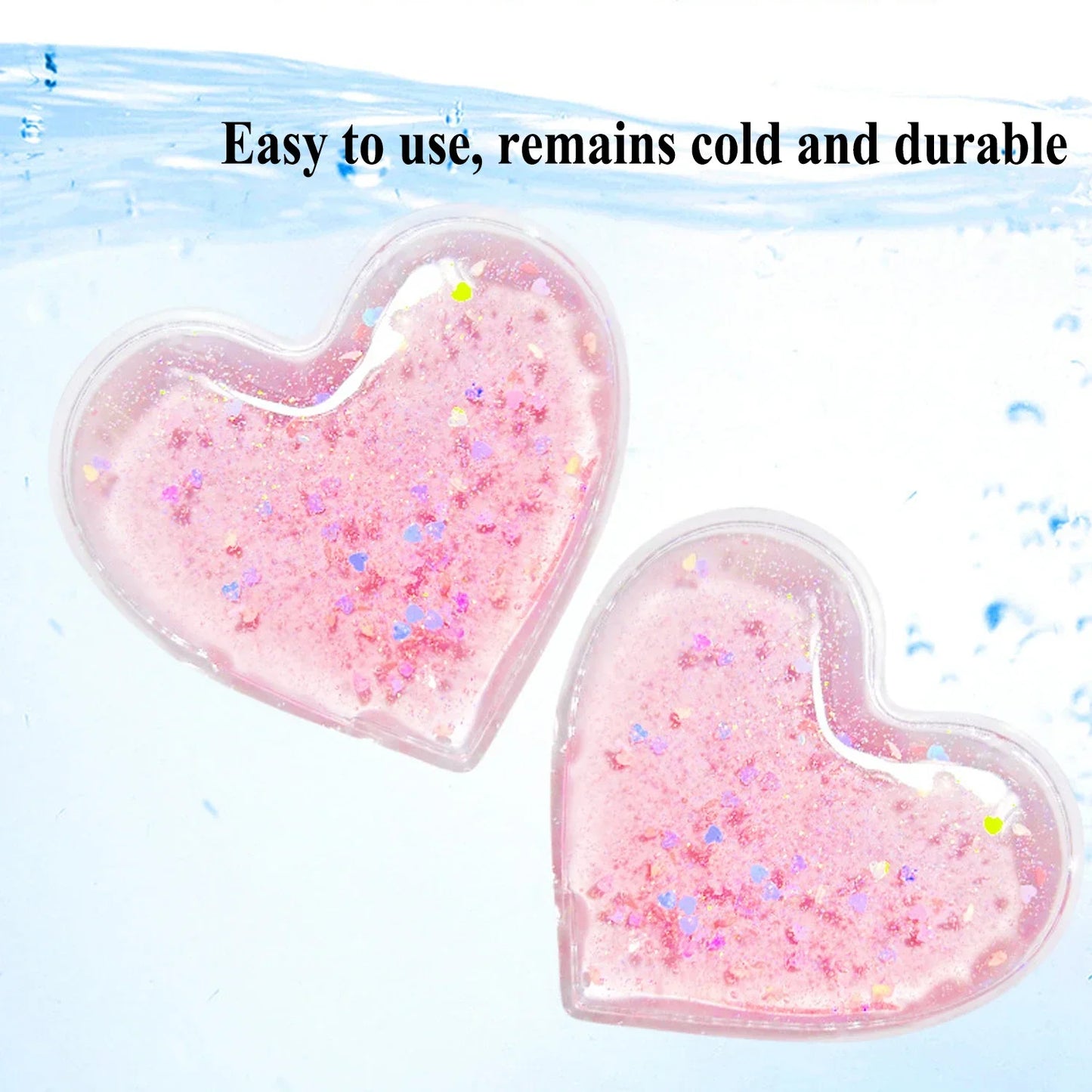 Reusable Heart Glitter Eye Pads Set