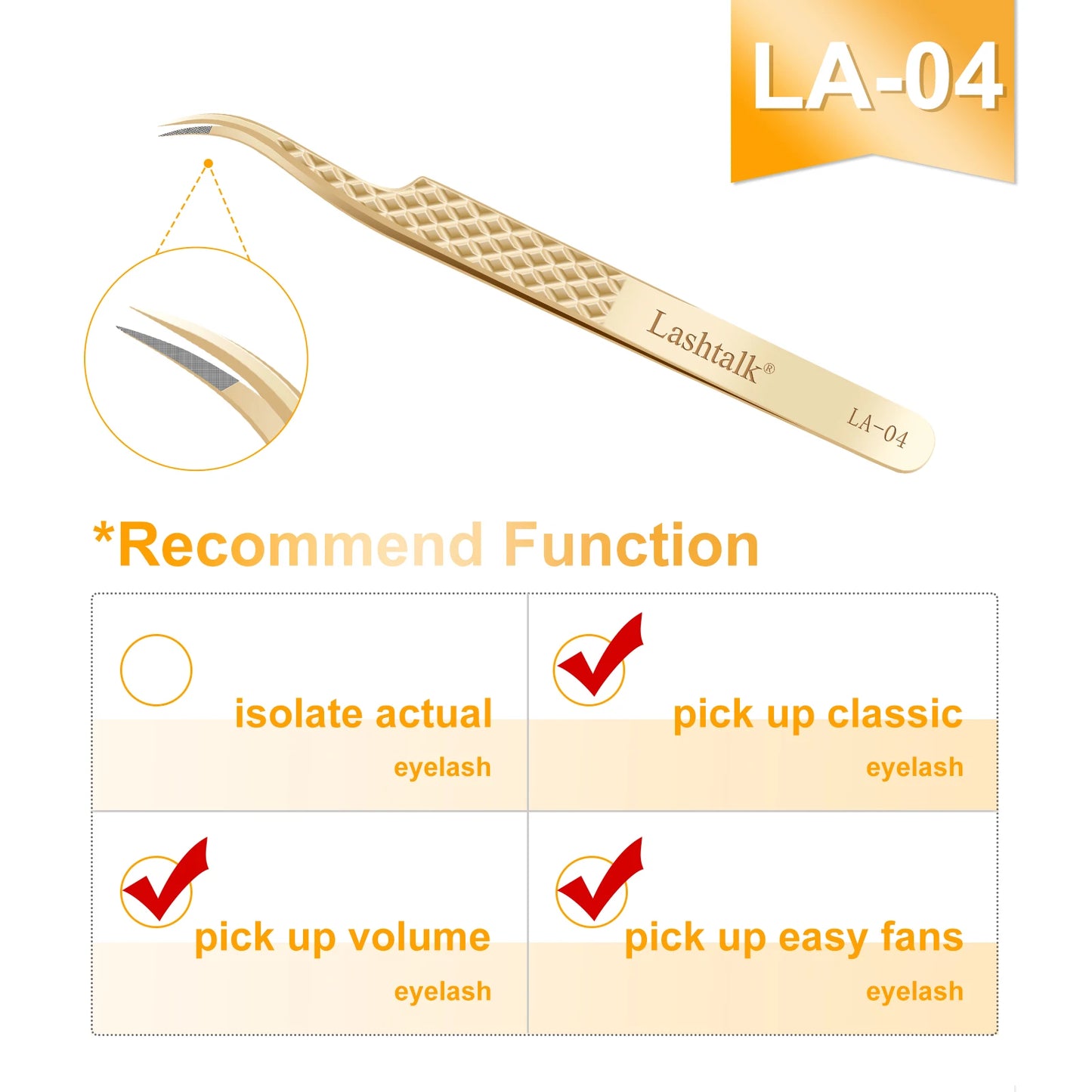 ✨ Golden Lash Extension Tweezers ✨