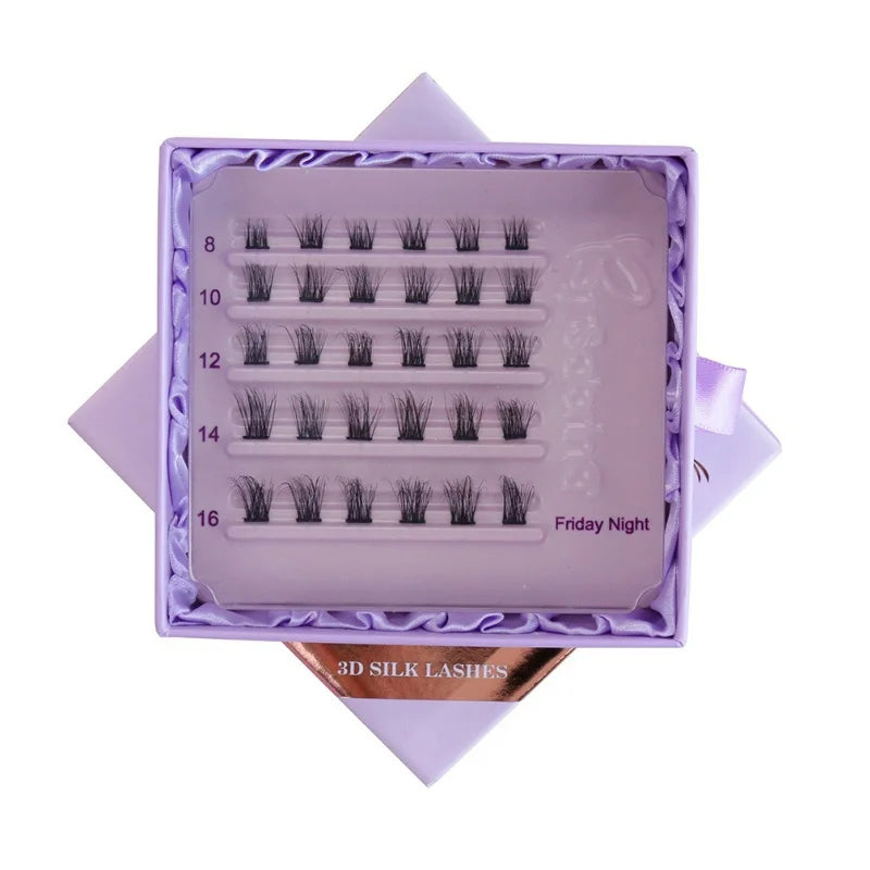 8-16mm Fluffy Silk False Eyelash Clusters