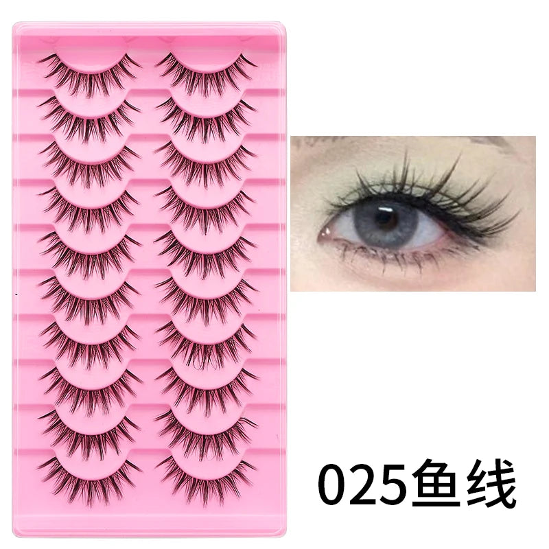10 Pairs Cat Eye Lashes