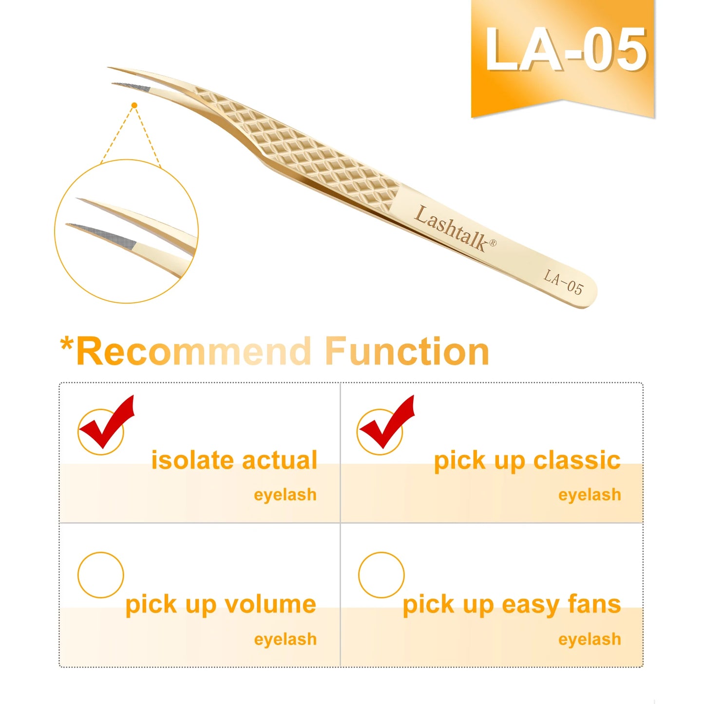 ✨ Golden Lash Extension Tweezers ✨