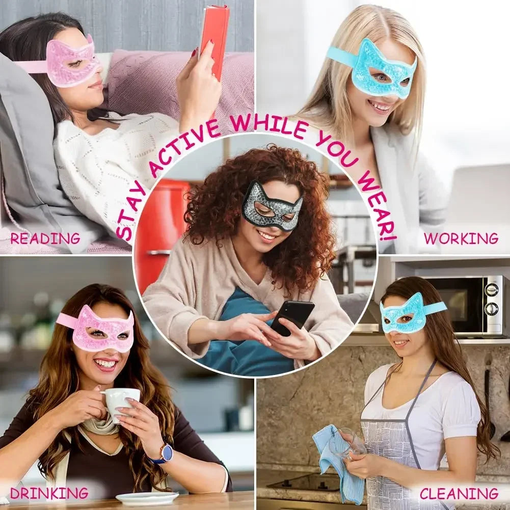 Cat Eye Cooling Reusable Mask