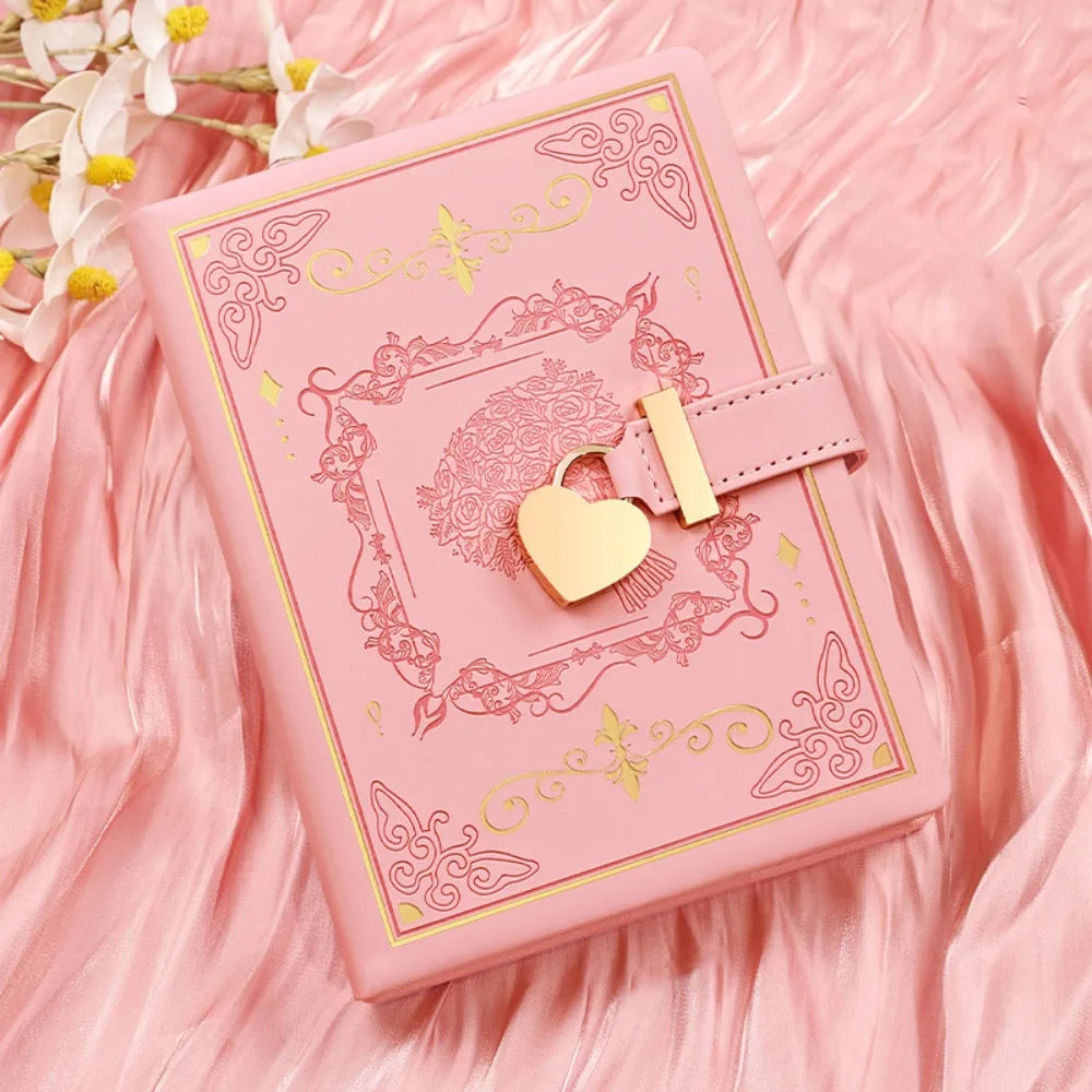 ✨Heart Lock PU Leather Journal✨