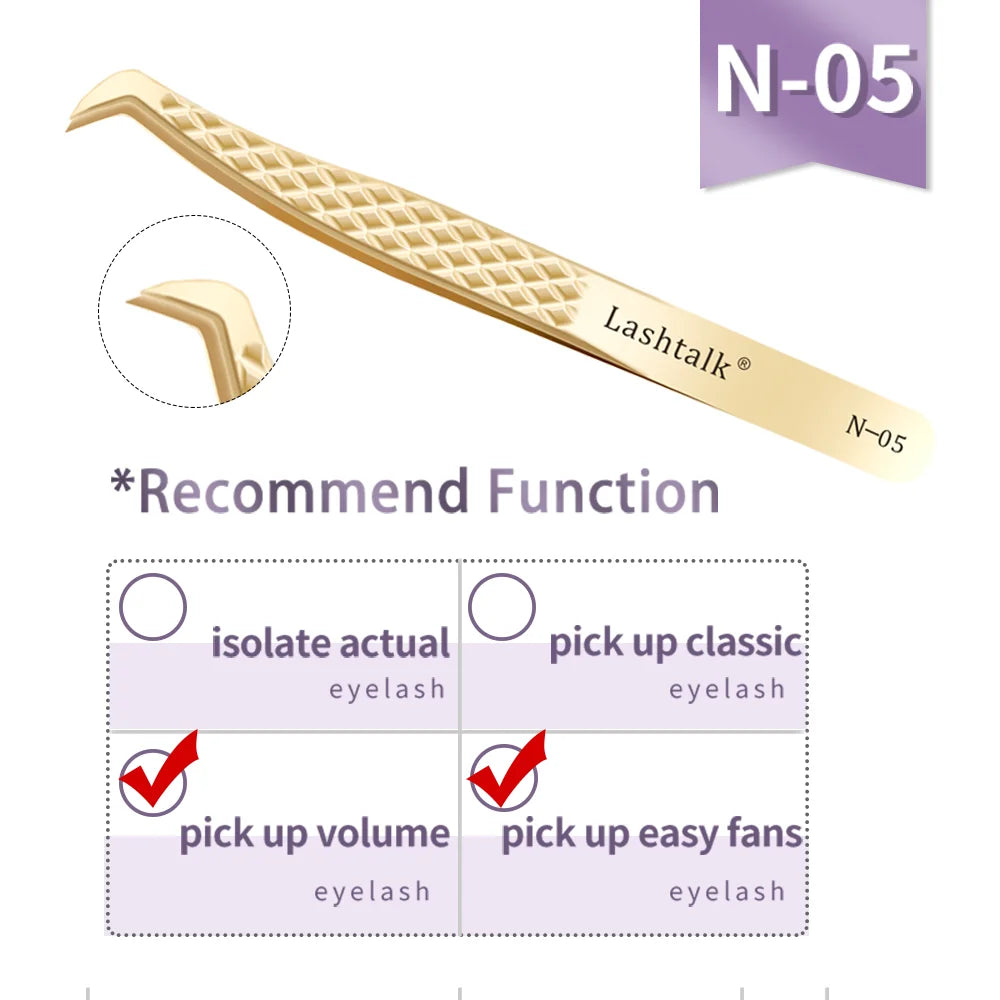 ✨ Golden Lash Extension Tweezers ✨