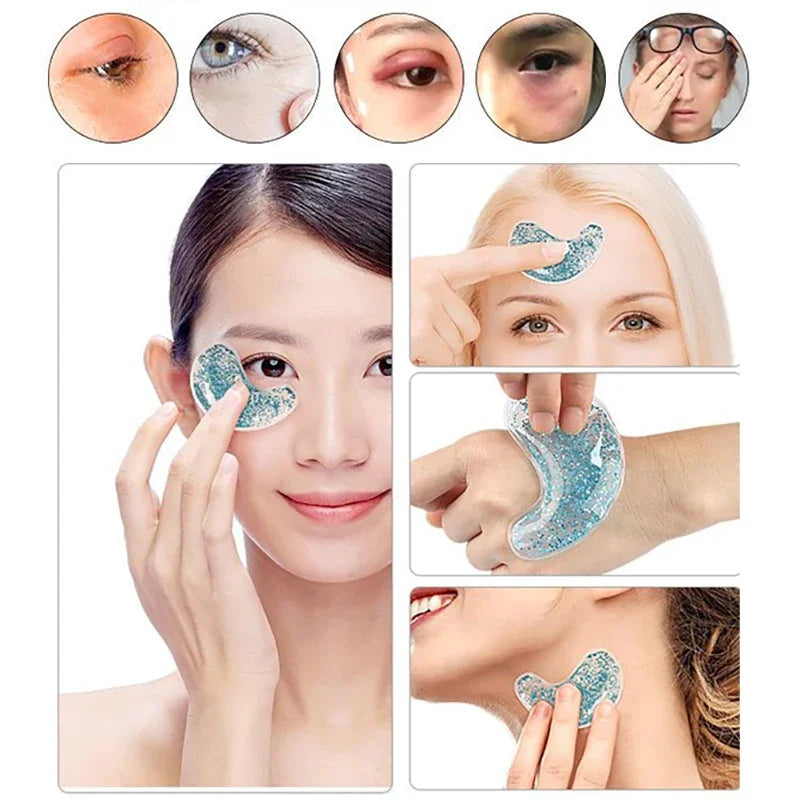 Reusable Glitter Gel Undereye Pads