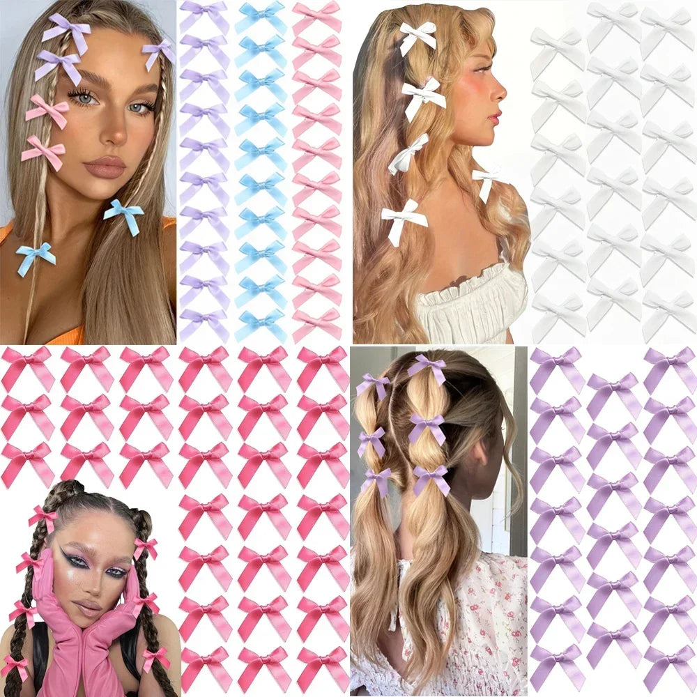 10Pc Mini Bow Clips