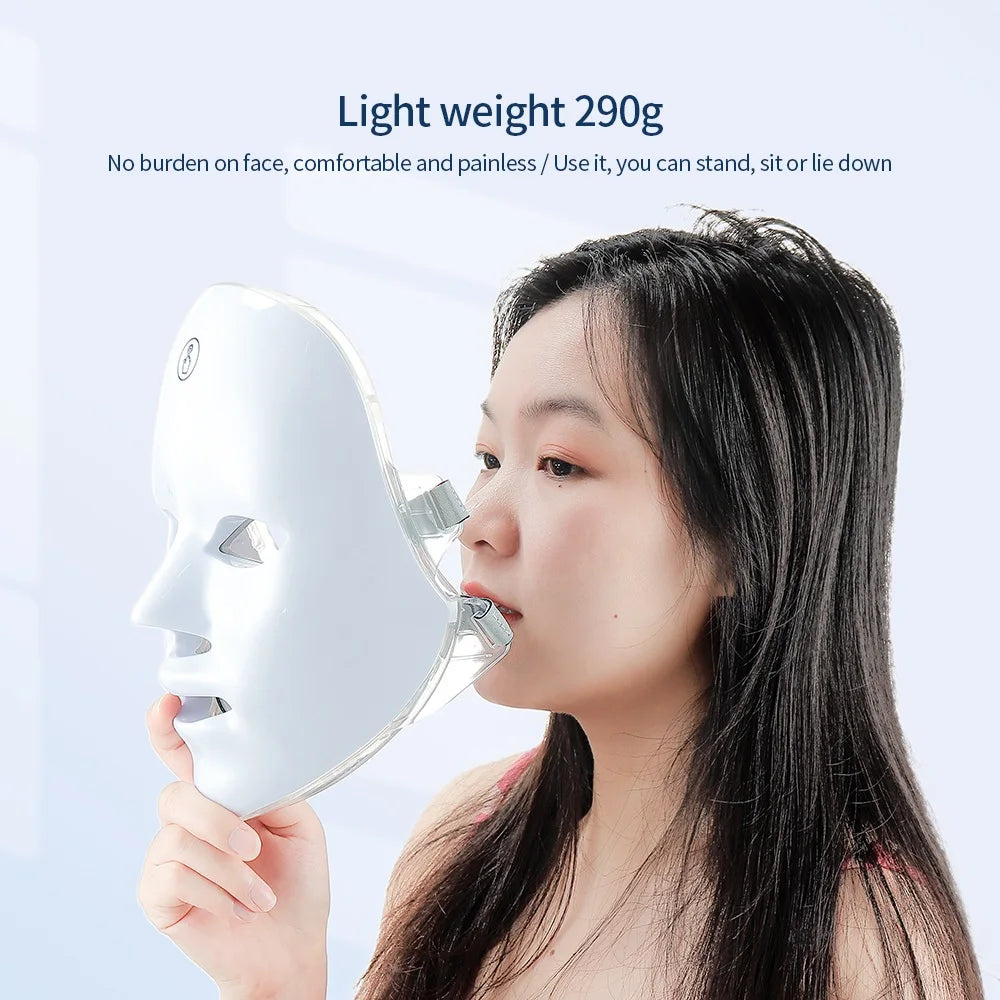 Wireless 7 Colors Pro LED Face and Neck Mask