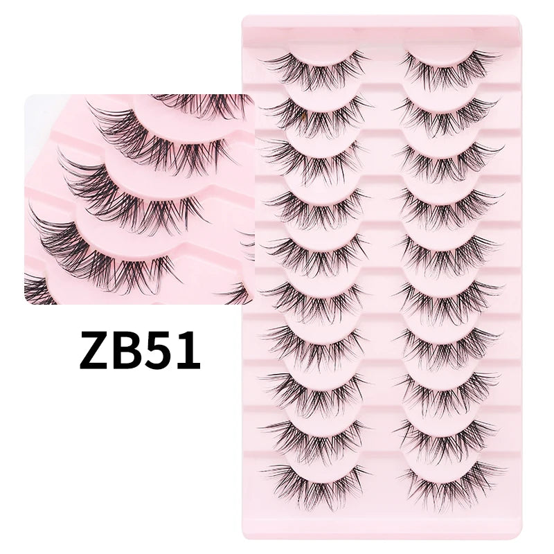 10 Pairs Cat Eye Lashes