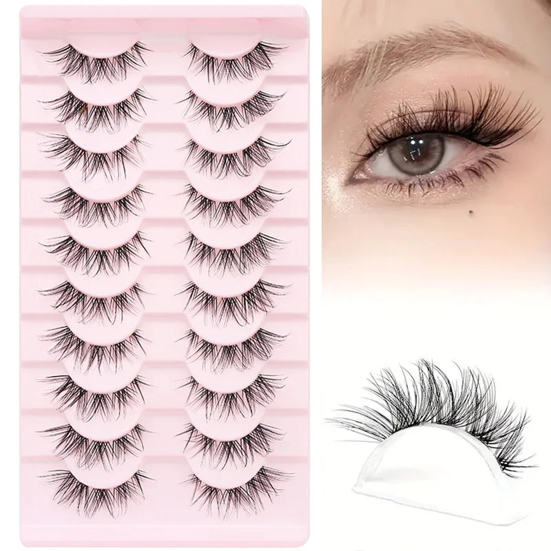 10 Pairs Cat Eye Lashes