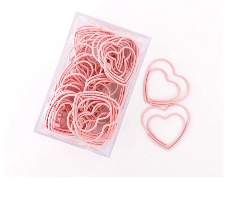 ✨Pink Heart Paperclips✨