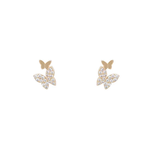 ✨ Crystal Pavé Butterfly Stud Earrings ✨