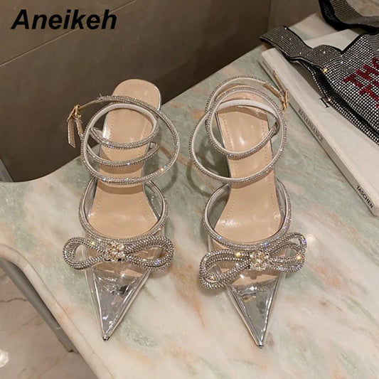 ✨Crystal Bow Pointed Toe Stilettos✨