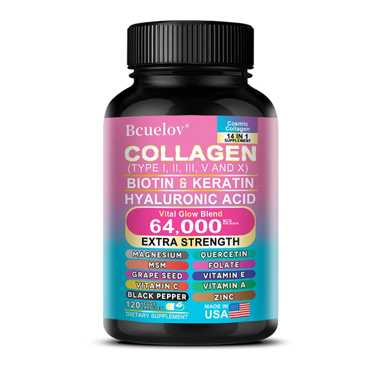 Collagen Peptides Types I, II, III, V & X Supplement