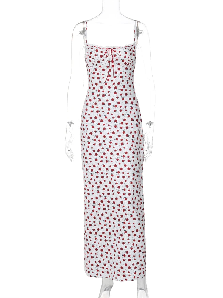 ✨ Romantic Ribbon Rose Knit Maxi Dress ✨